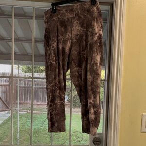 Lululemon size 14 Align Joggers Brown/pink Tie-Dye Joggers